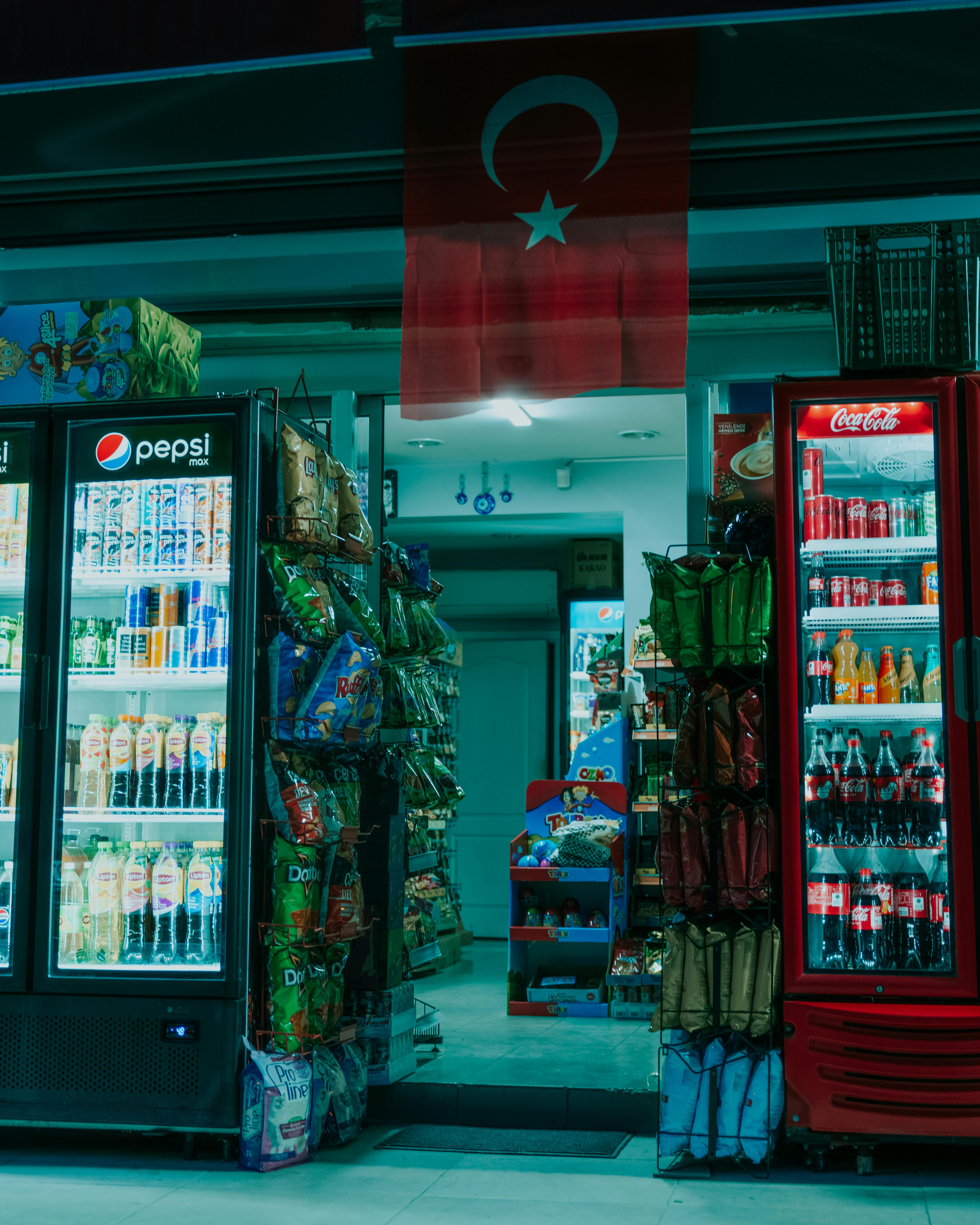 Retail store shelves